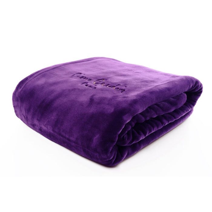 Couverture de Lit en Polaire Chaud – Pierre Cardin 220X240 CM Couleur : Malva