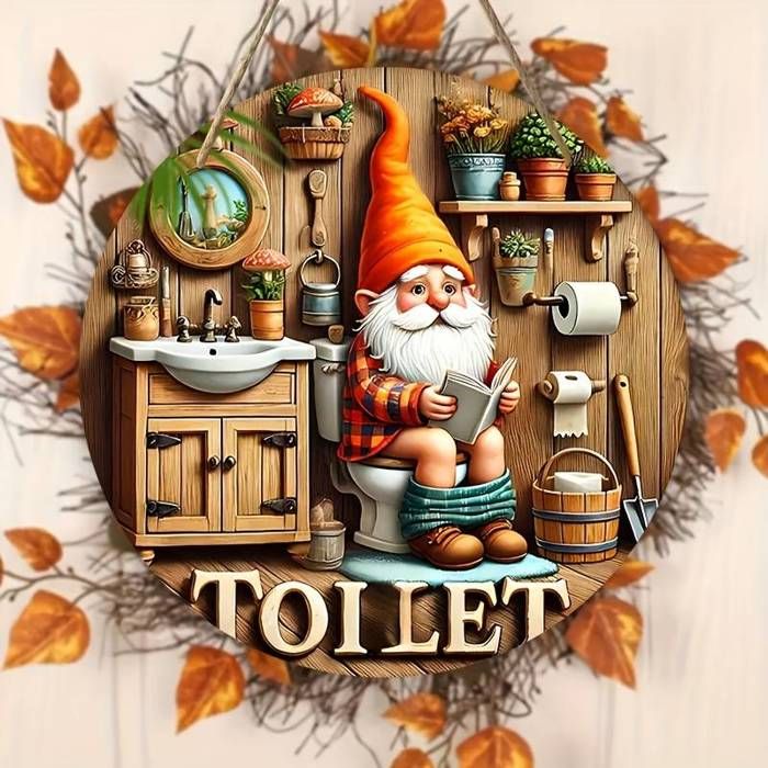 Art Mural en Bois de Style Bohème Plat 2D - Décoration Florale Plate avec Pots de Lavande, Bouilloire et Fleurs Éparpillées - Pas Be