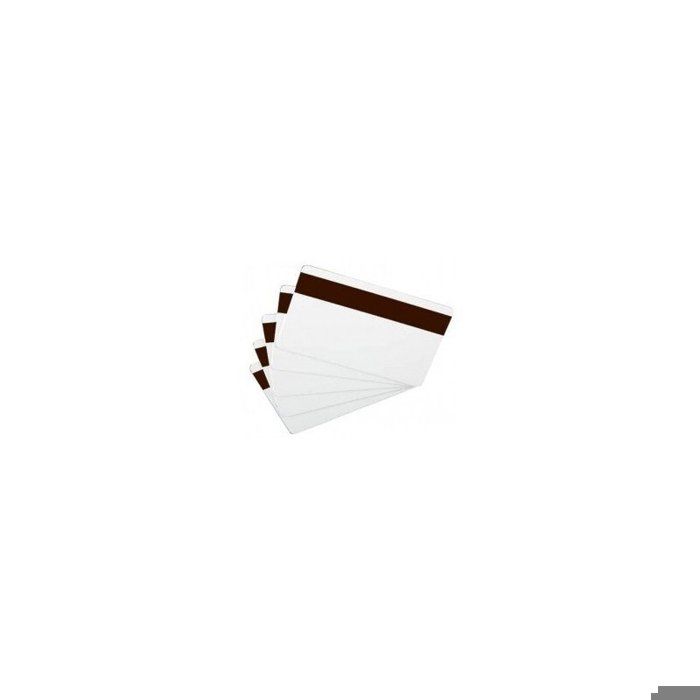Lot de 100 Cartes PVC laminé 75/100e avec Piste magnétique HICO 86 x 54 mm