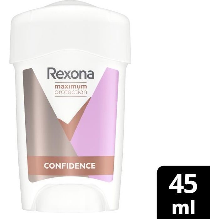 Stick anti-transpirant - REXONA - Maximum Protection Confidence - 45ml - Efficacité 96h - Sans alcool