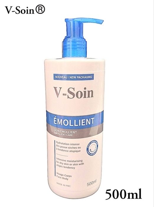 Crème corporelle hydratante - V SOIN - 500 ml - Hypoallergénique - Pour tous types de peau - Émolliente