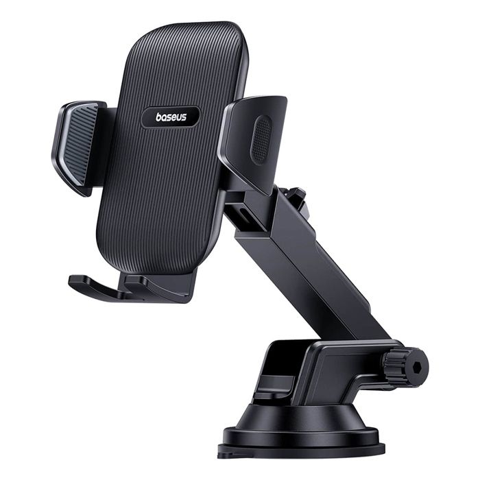 Support de voiture - Baseus - UltraControl Go - Noir - Plastique - Installation tableau de bord/pare-brise