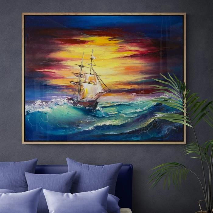 Tableau - Tendance - Sans Cadre - Multicolore - Élégance - Nature et paysage