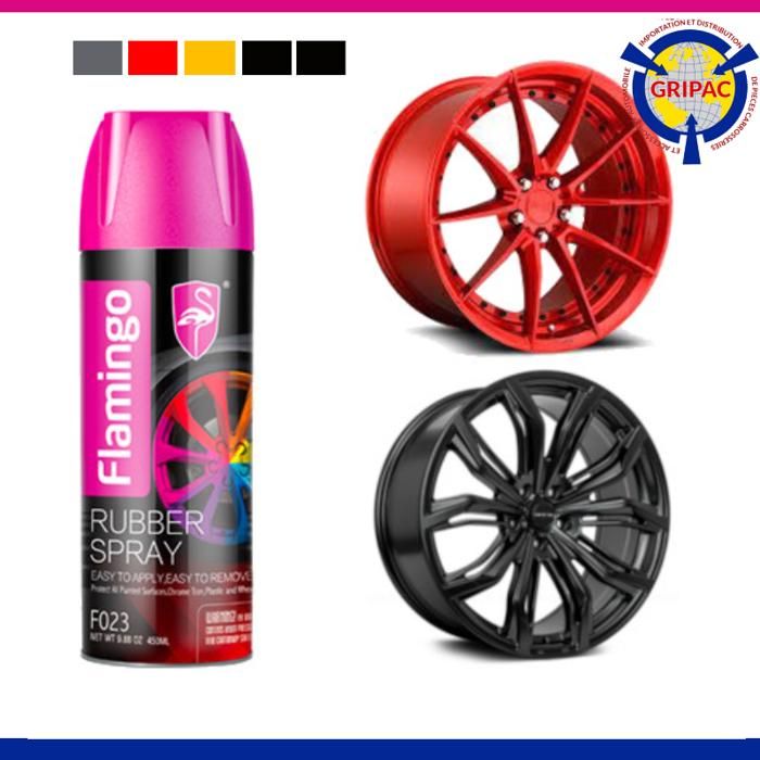 Flamingo Peinture Caoutchouc Plasti Dip Noir Mate 450ML F023