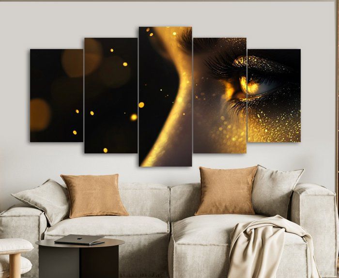 tableau décoratif 5 piéces 150cm/ 75cm