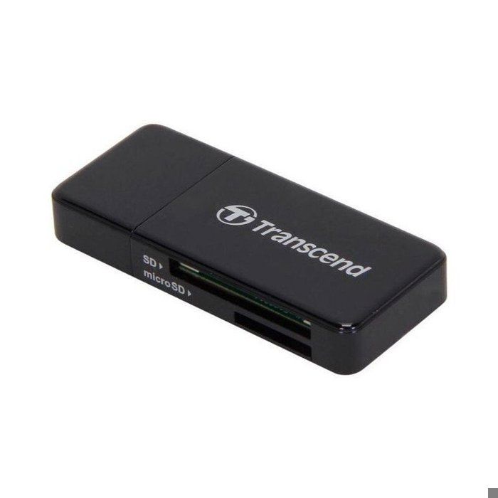 Lecteur de cartes SD/MicroSD USB 3.0 Transcend Noir