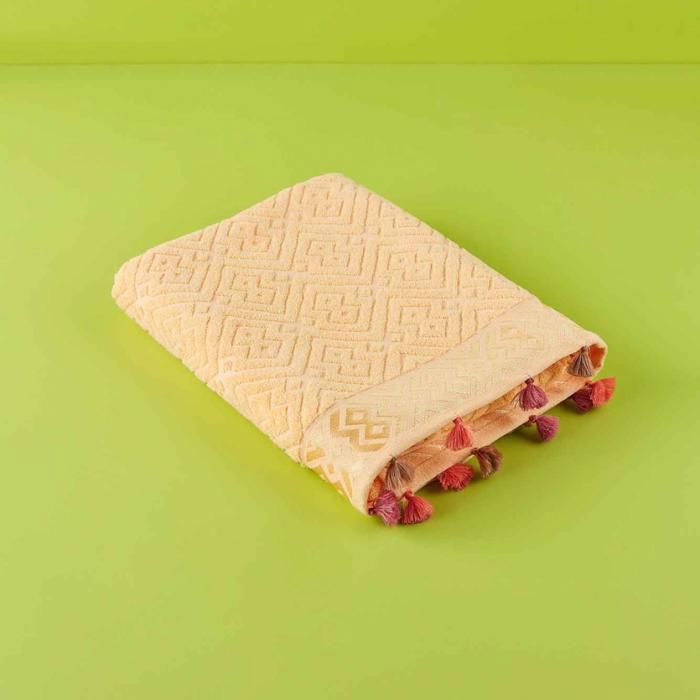 Serviette de bain - Bella Maison - Jaune - Coton - 70x140 cm - Uni