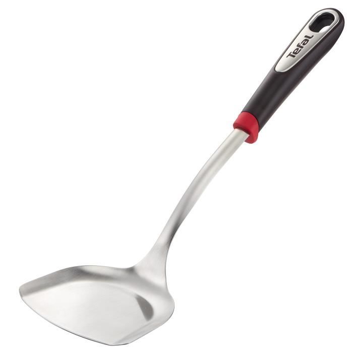TEFAL Spatule spécial wok en inox Ingenio - Noir et gris