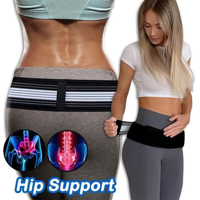 Ceinture de soutien pour hanches unisexe pour douleurs au bas du dos