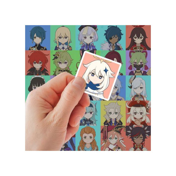 Genshin Impact Anime Game Stickers Decals Graffiti for Laptop Luggage Guitar Motorcycle Kids 60 pcs