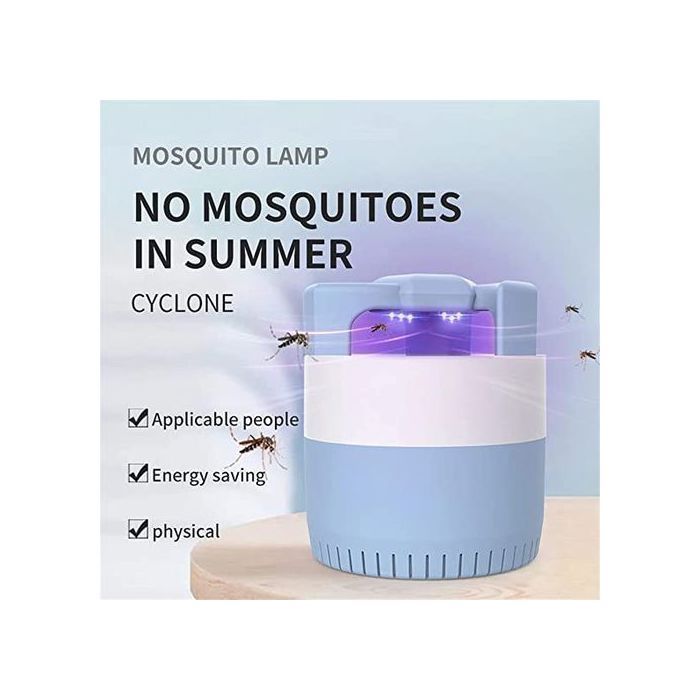 Electrique Lampe Mosquito Fly mouches Anti-Moustique écologique LED Killer BLEU
