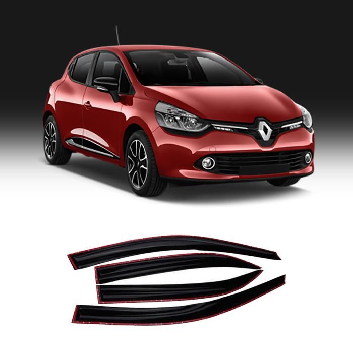 Déflecteur - Renault Clio 4 - Noir - Améliore circulation d'air - Réduit bruit extérieur