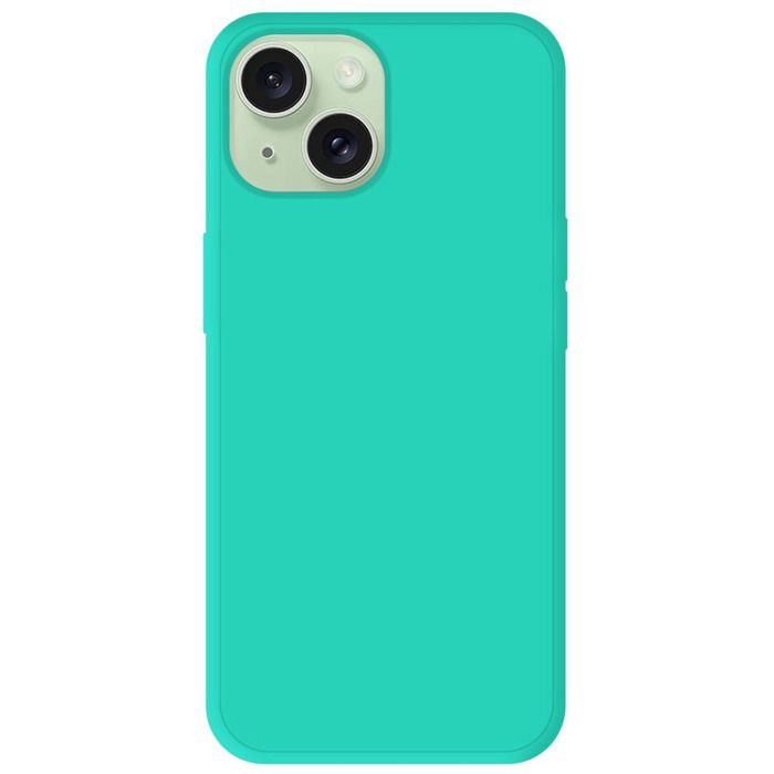 Silikonskal - Apple - iPhone 15 - Matt Vattenturkos - Stötsäker - Fri åtkomst till funktioner