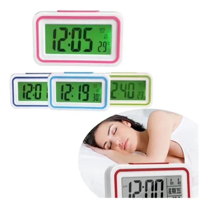 Horloge numérique - Non spécifié - Multifonction - Design moderne - Écran lumineux   (Couleur aléatoire)