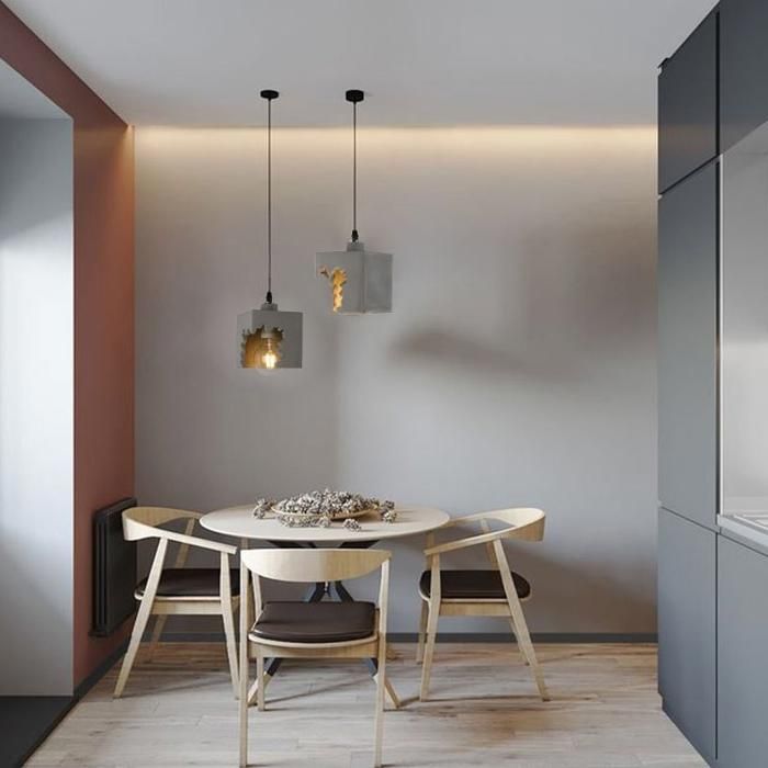 Suspension - ROCK - FISSURE - Design moderne - Béton gris - Pour salon intérieur