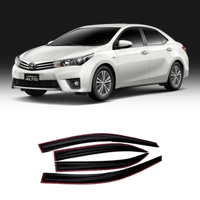Déflecteur - Toyota Corolla 2014 - Noir - Améliore la circulation d'air - Réduit le bruit
