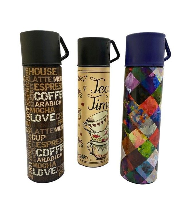 Thermos à café - Non spécifié - 410cc - Acier inoxydable - Couleur bleu - Pour adulte