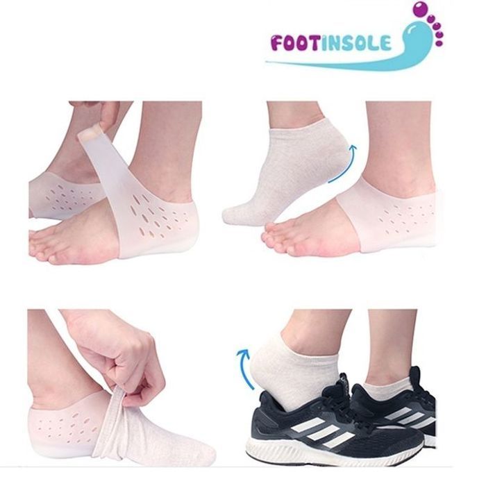 Bas en Silicone - Augmentation Invisible de la Taille - Blanc