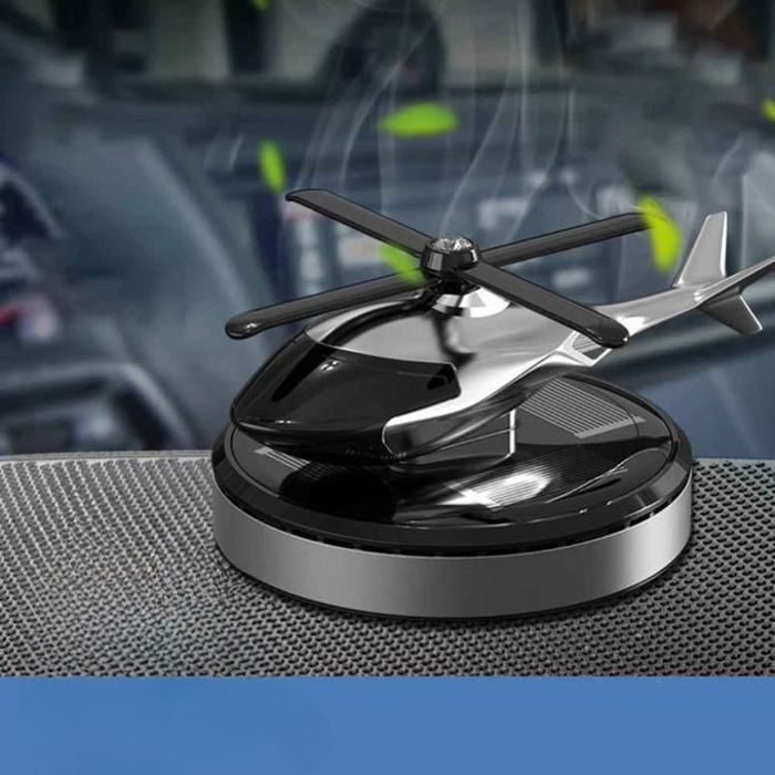 Désodorisant de voiture à énergie solaire – Diffuseur de parfum d'hélicoptère | Diffuseur de parfum purifie les odeurs pour voiture