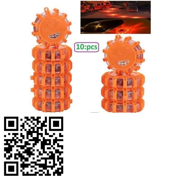 Lot de 10 lampes LED magnétiques de secours pour la route lampe de sécurité d urgence