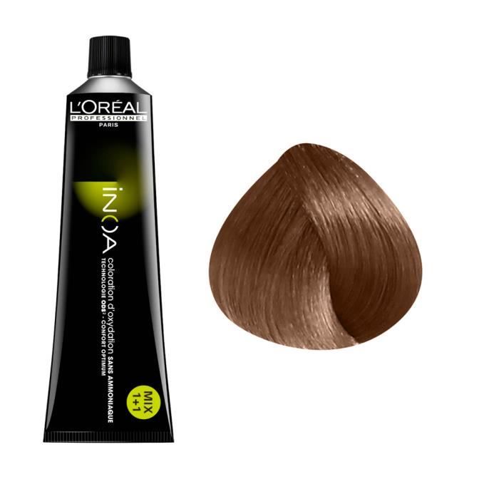 L'Oréal Professionnel Coloration d'oxydation sans ammoniaque 7.35 : Blond Doré Acajou Sans ammoniaque, 60ml