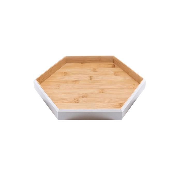 Plateau - MARINA - SK-9413 - Bambou - Hexagonal - Taille Small