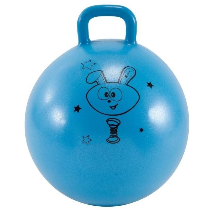 ballon sauteur 45cm bleu