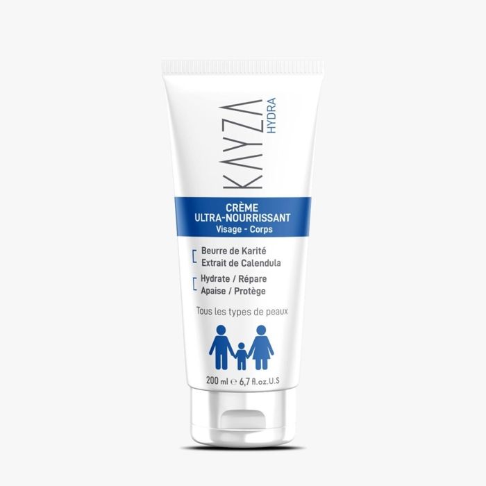 Crème hydratante - Kayza - Ultra Nourissante - 200ml - Hypoallergénique - Peaux sèches et sensibles