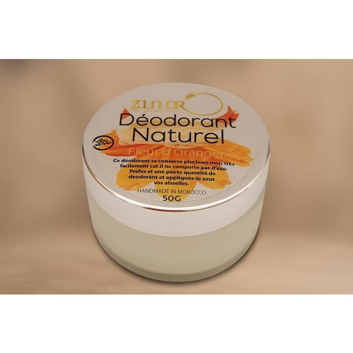 Déodorant naturel - Douceur Néroli - Fleur d'oranger - 50g - Sans aluminium - Écofriendly