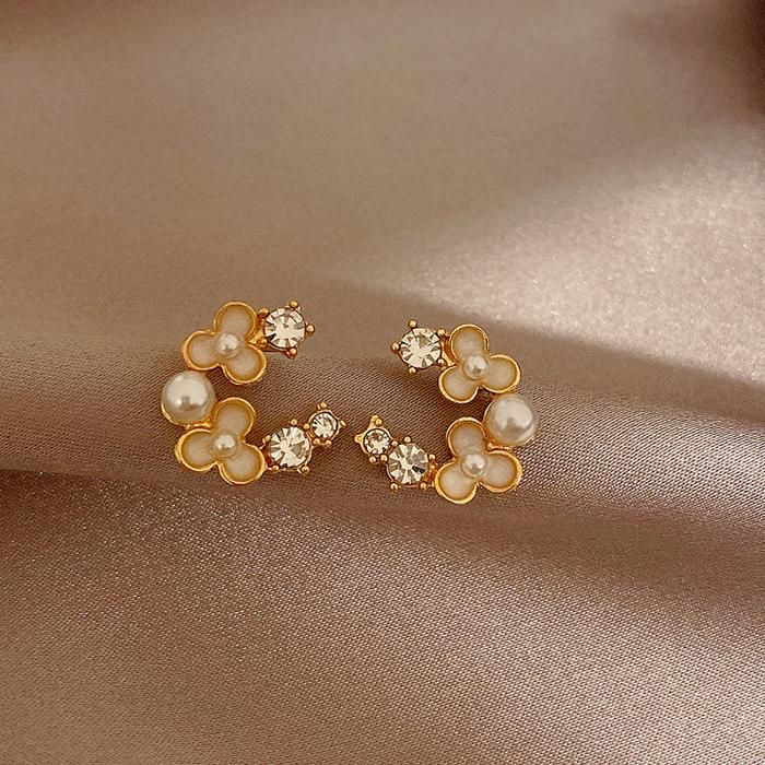 Clémentine Paris Boucles d'oreilles élégantes et à la mode - OG137