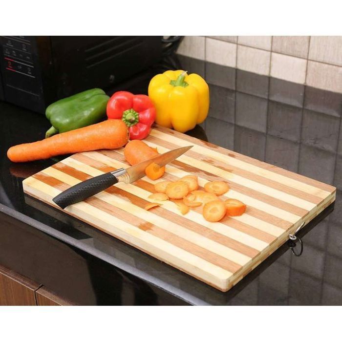 Planche à Découper en Bambou - 18 x 28 CM Beige