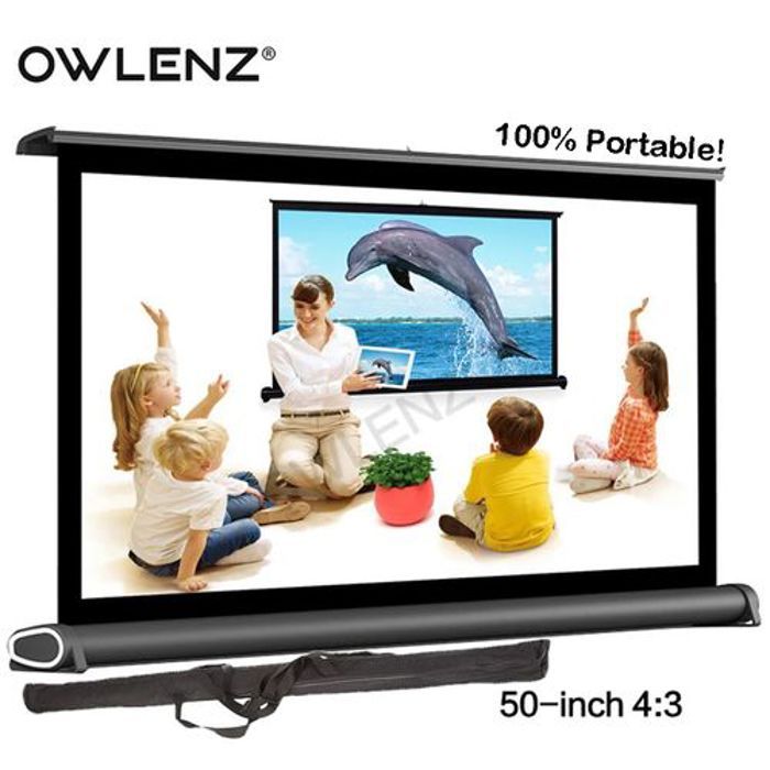 Owlenz Écran de projection portable 50 pouces V50
