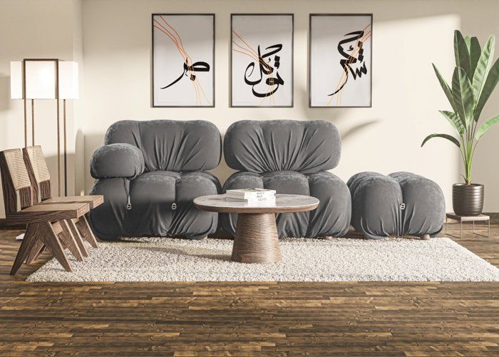 set de 3 tableaux décoratifs avec cadre