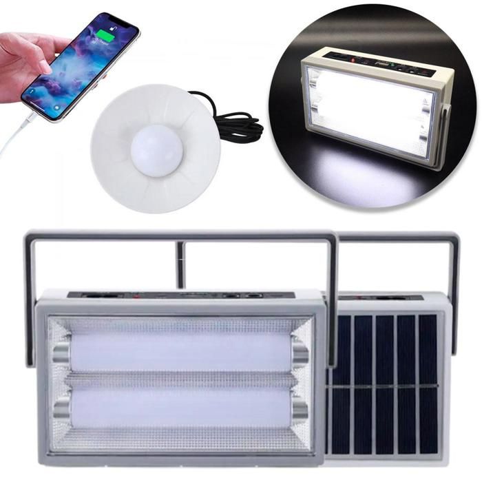Lampe solaire LED rechargeable avec powerbank intégrée