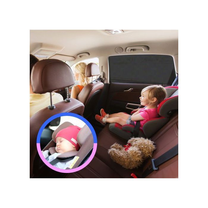 2 pcs ,couvertures vitres arrières des fenêtres latérales, voiture pare soleil