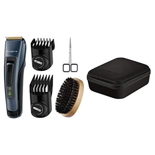 Rowenta TN4500F4 Barbier Signature + Kit barbe longue Noir-bleu TN4500F0