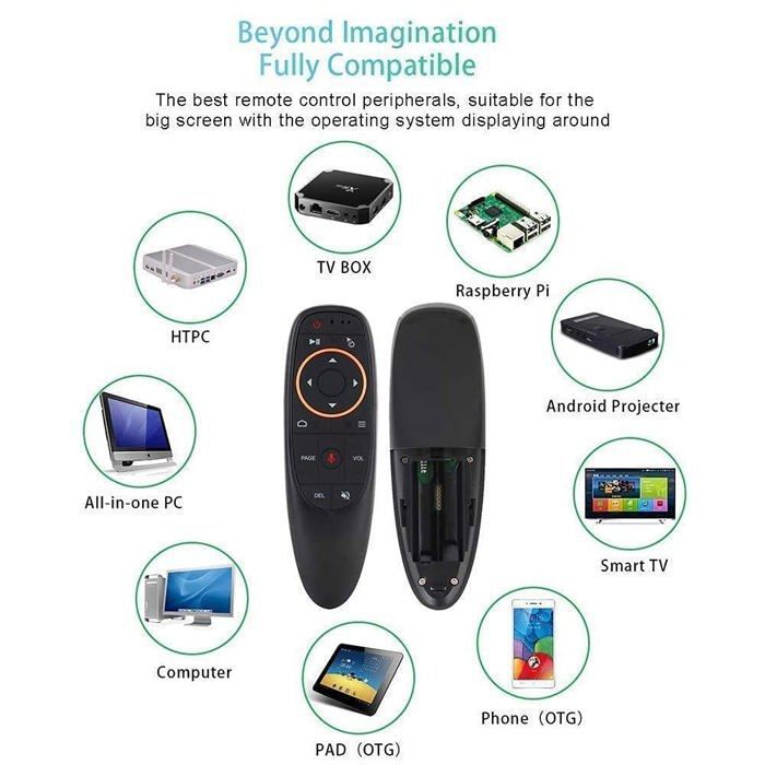 Voice Remote Air Mouse, télécommande infrarouge sans fil 2,4 G