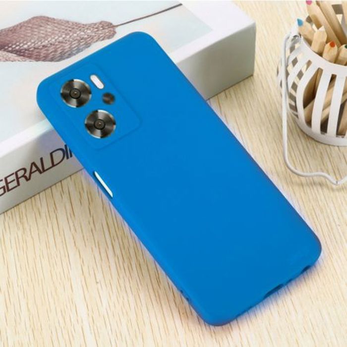 Coque - GÉNÉRIQUE - Oppo A96 4G - Silicone - Soft Touch - Bleu