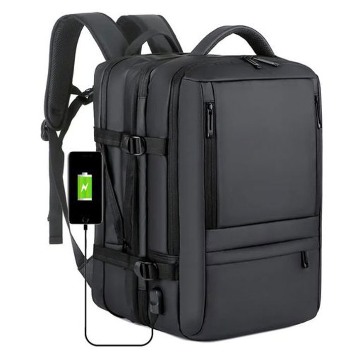Sac de voyage - SPAHER - Modèle extensible - Étanche - USB multifonction - 3 poches avant