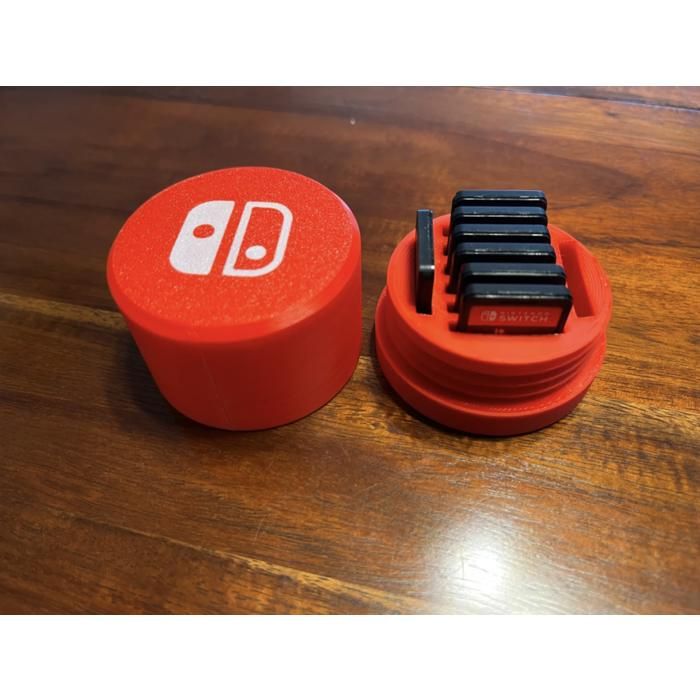 Support de jeu - Nintendo - Switch Box - Rouge - 8 cartouches - Compact et pratique