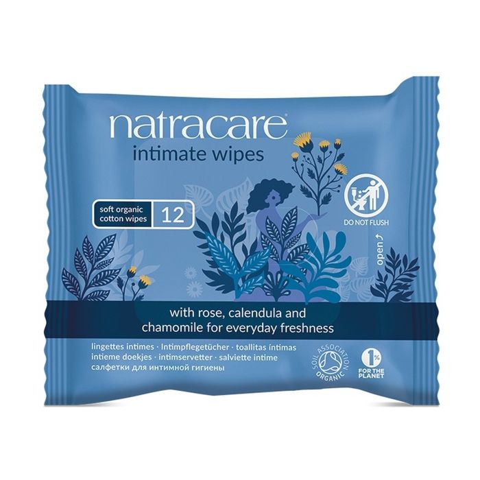 Natracare Lingettes Intimes 12 unités