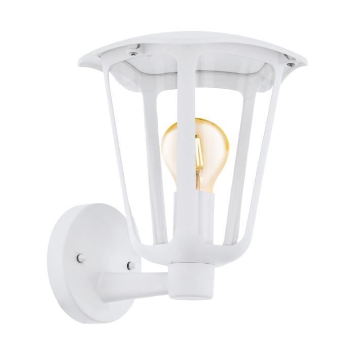Lanterne murale - Eglo - Monreale - Blanche - IP44 - 1 ampoule E27