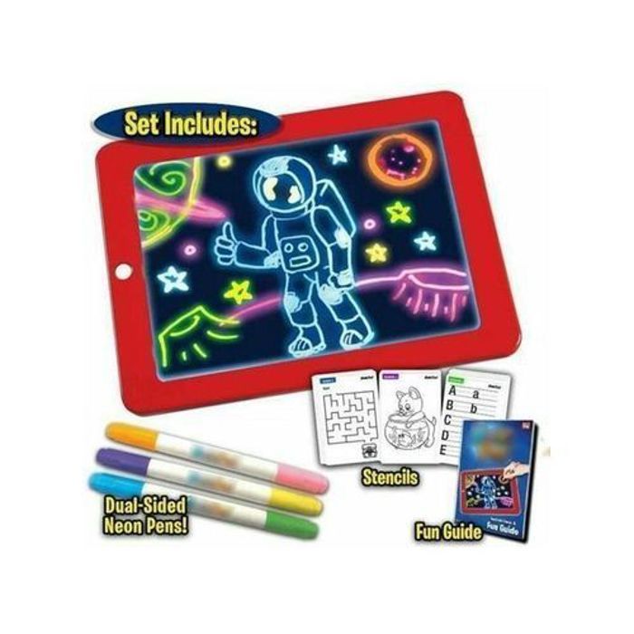 Tableau magique 3D - Magic Pad - Multicolore - Effets lumineux - Pour enfants - Créativité illimitée