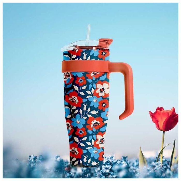 Mug de transport - Miami - M6 - Multicolore - 1,2 L - Acier inoxydable