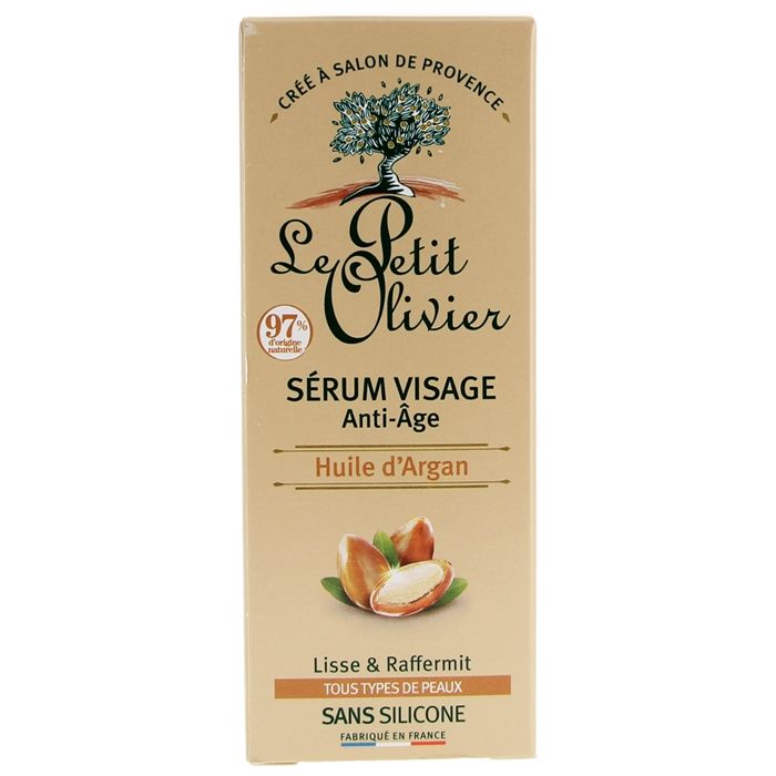 Sérum Anti-Âge - Le Petit Olivier - 30ml - Tous types de peau - Lisse les rides - Sans parabène