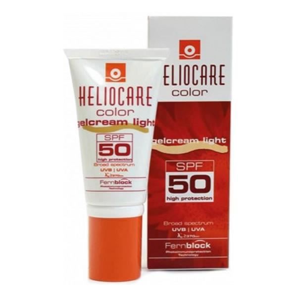 Gelcream Solaire - HELIOCARE - Heliocare Color Gelcream Light - SPF 50 - 50ml - Non comédogène