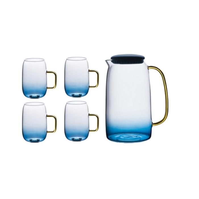 CARAFE A JUS +LOT DE 4 VERRES