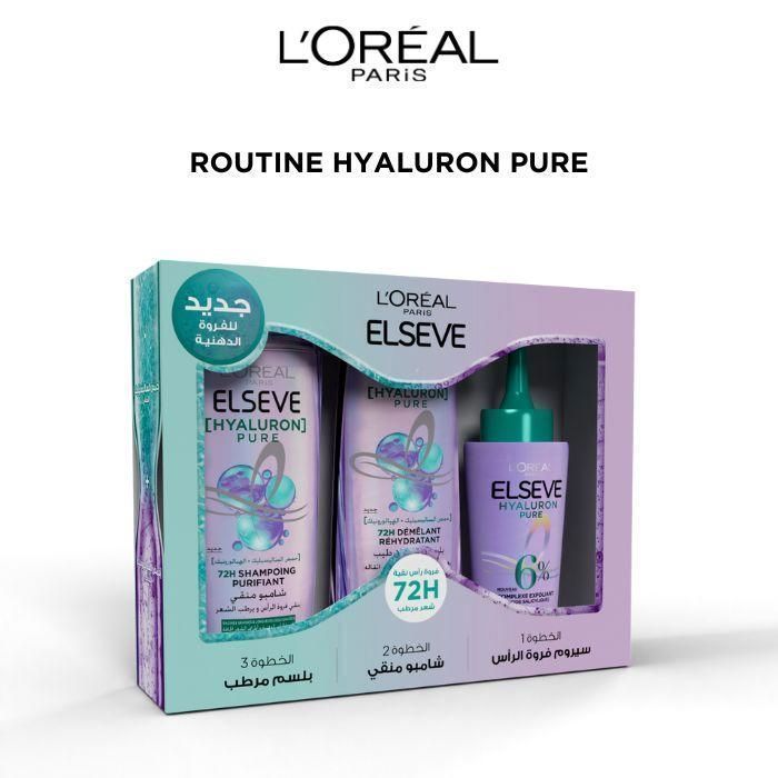 Shampooing et Après-Shampooing - L'Oréal Paris - Hyaluron Pure - 200ML - 72H - Sérum 102ML