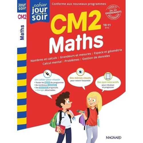 Livre de Maths CM2 - Mathématiques - Niveau scolaire - Apprentissage - Exercices pratiques