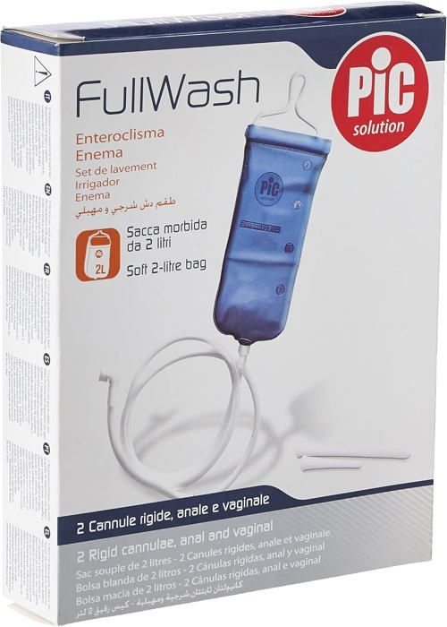 Bock à Lavement - Pic Solution - 2 Litres - Irrigation du côlon - Hygiène intestinale - Pratique et économique